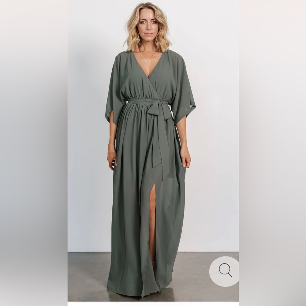 Baltic Born Kia Kimono Maxi Dress Women’s L Wedding Bridal Bump Friendly